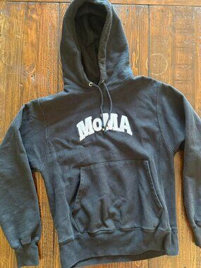 MOMA hoodie black, thick heavyweight champion reverse weave